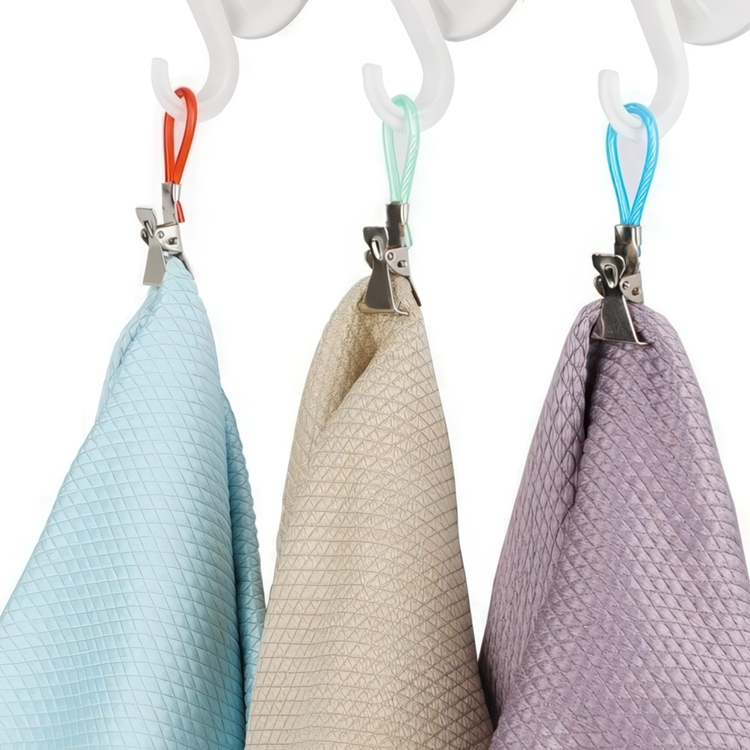 Towel clips, Set of 5, HABO, Assorted