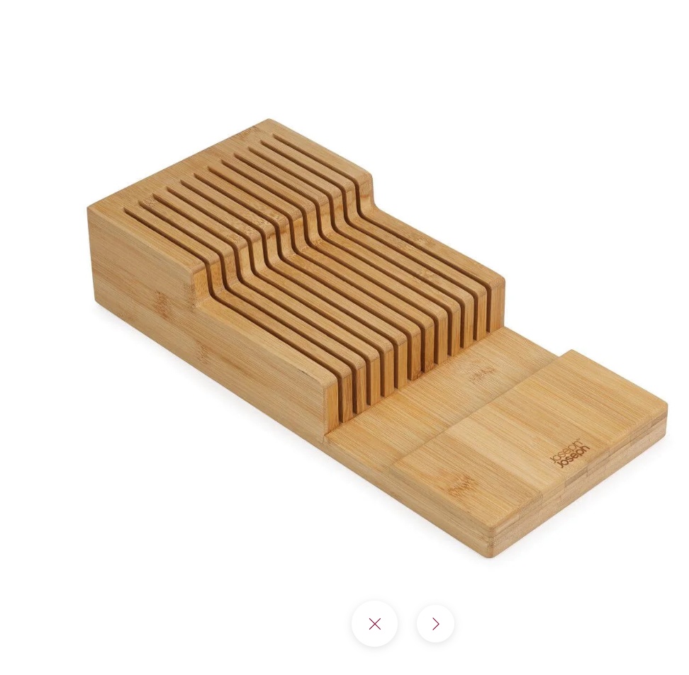 Knife organiser for 12 knives, LARGE DRAWERSTORE BAMBOO, Joseph Joseph, 39,7 x 17,6 x H 8,4 cm, Natur