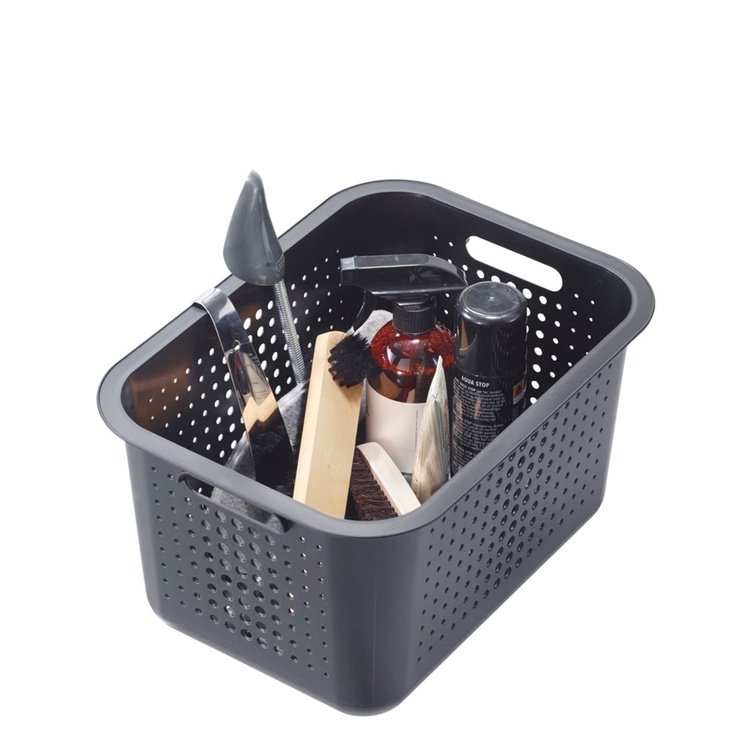 Basket, SMARTSTORE 13L BASKET RECYCLED, 37 x 28 x H20 cm, Grey