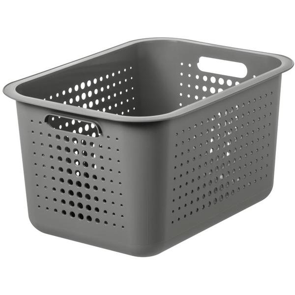 Basket, SMARTSTORE 13L BASKET RECYCLED, 37 x 28 x H20 cm, Grey