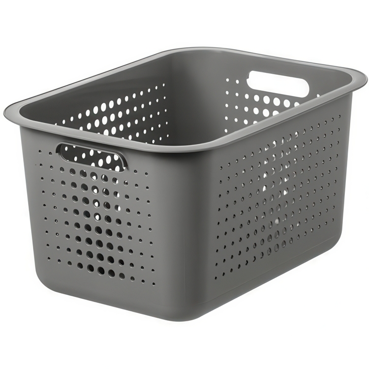 Basket, SMARTSTORE 13L BASKET RECYCLED, 37 x 28 x H20 cm, Grey