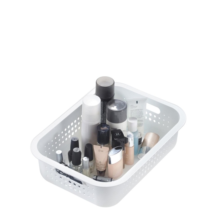 Basket, SMARTSTORE 6L BASKET RECYCLED, 37 x 28 x H10 cm, White