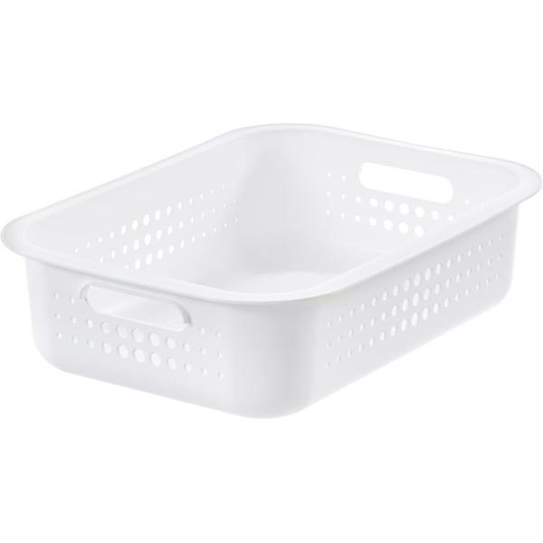 Basket, SMARTSTORE 6L BASKET RECYCLED, 37 x 28 x H10 cm, White