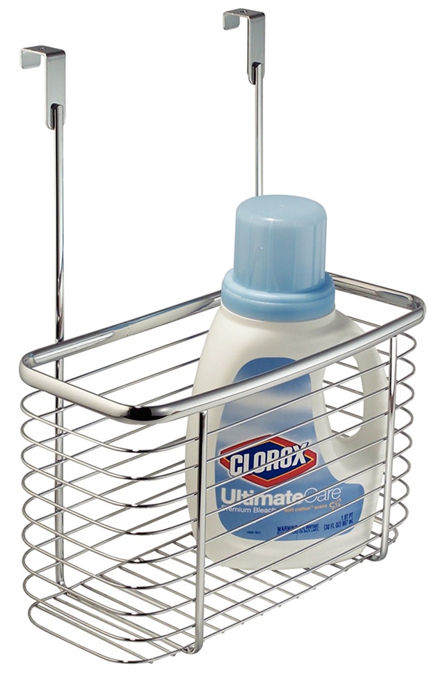 Basket for cabinet door, High, ID CABINET BASKET, 15 x 28 x H 35 cm,Silver