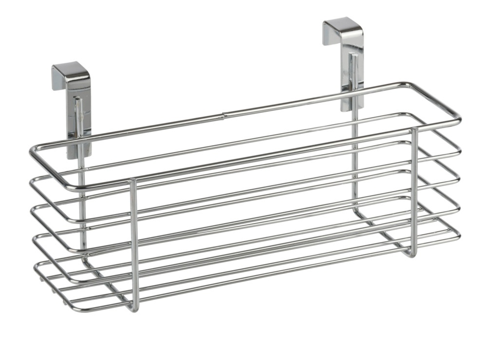 Basket for cabinet door, SLIM EINHÄNGEKORB, 24 x 10 x H 11,5 cm, Silver