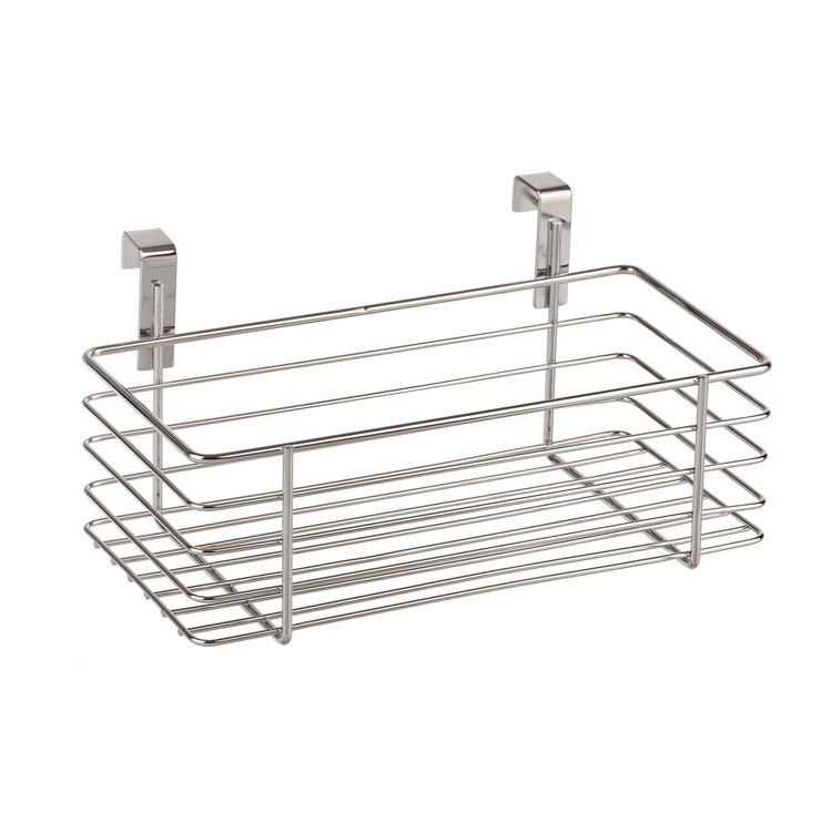 Basket for cabinet door, SMALL EINHÄNGEKORB, 24 x 15 x H 11,5 cm, Silver