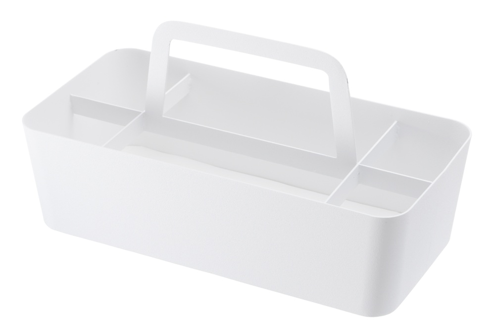 Metal Basket TOWER TOOL BOX, 30 x 15 x H 15 cm, Yamazaki, White