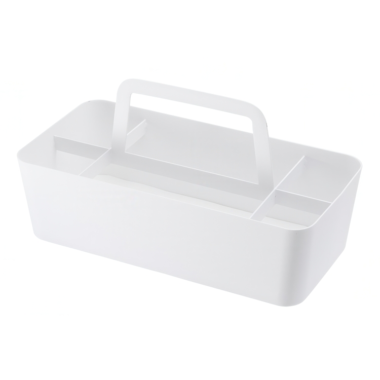 Metal Basket TOWER TOOL BOX, 30 x 15 x H 15 cm, Yamazaki, White