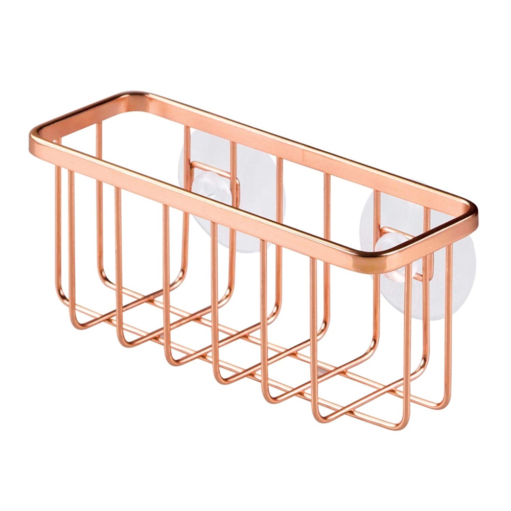 Kitchen sink caddy with suction cups, SMALL SINK CADDY, Copper