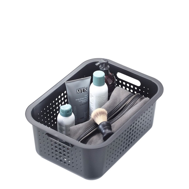Basket, SMARTSTORE 10L BASKET RECYCLED, 37 x 28 x H15 cm, Light Grey