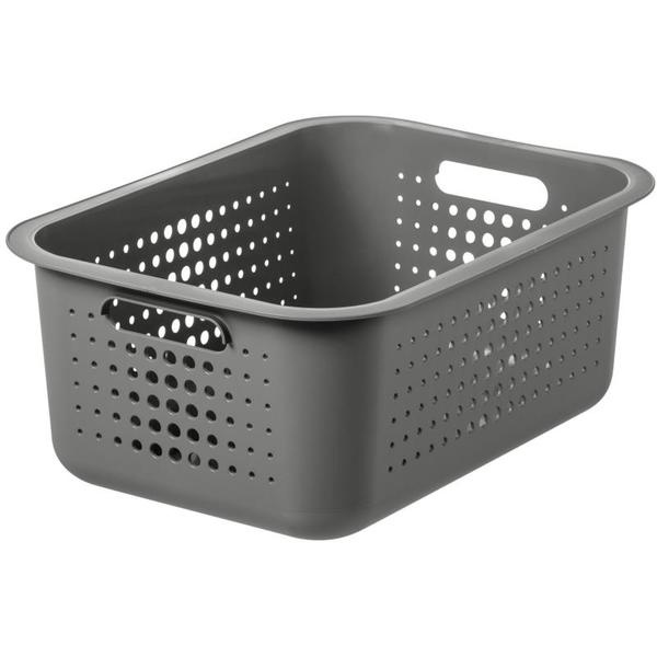 Basket, SMARTSTORE 10L BASKET RECYCLED, 37 x 28 x H15 cm, Light Grey