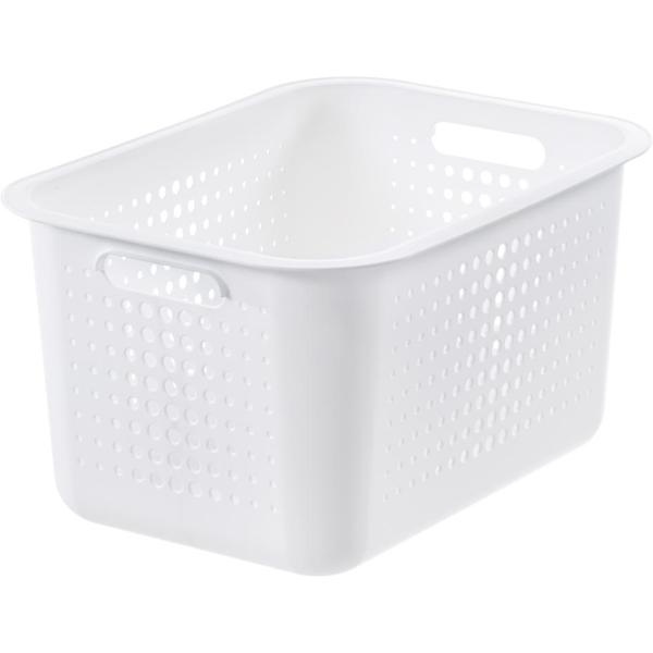 Basket, SMARTSTORE 13L BASKET RECYCLED, 37 x 28 x H20 cm, White