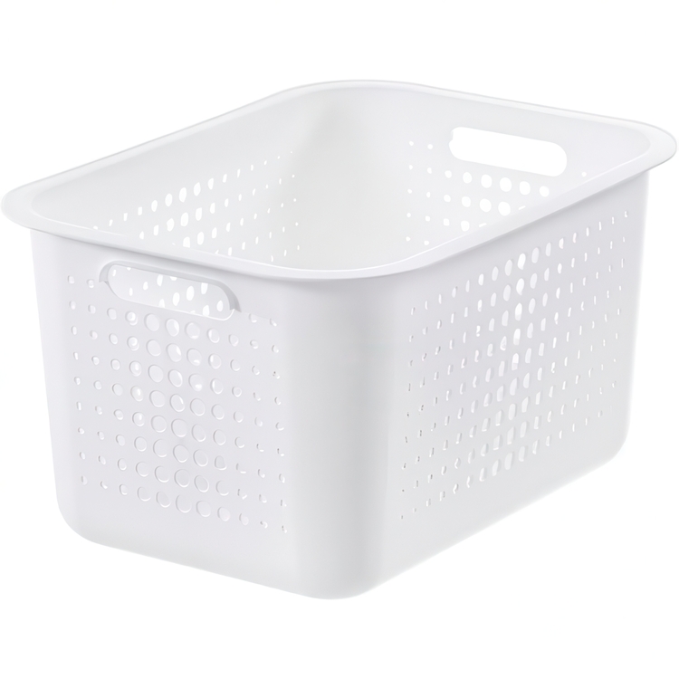 Basket, SMARTSTORE 13L BASKET RECYCLED, 37 x 28 x H20 cm, White