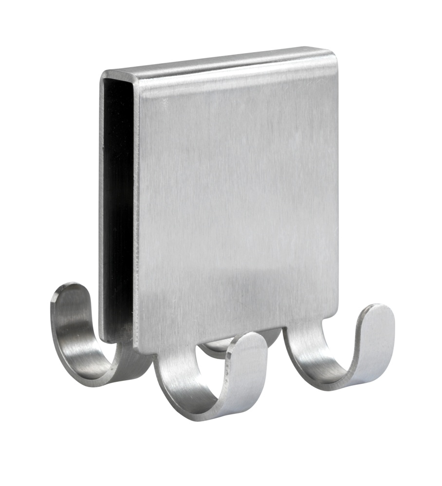 Hook for shower walls, 4 hooks, 8 mm, VIESTE DUO, Stainless steel