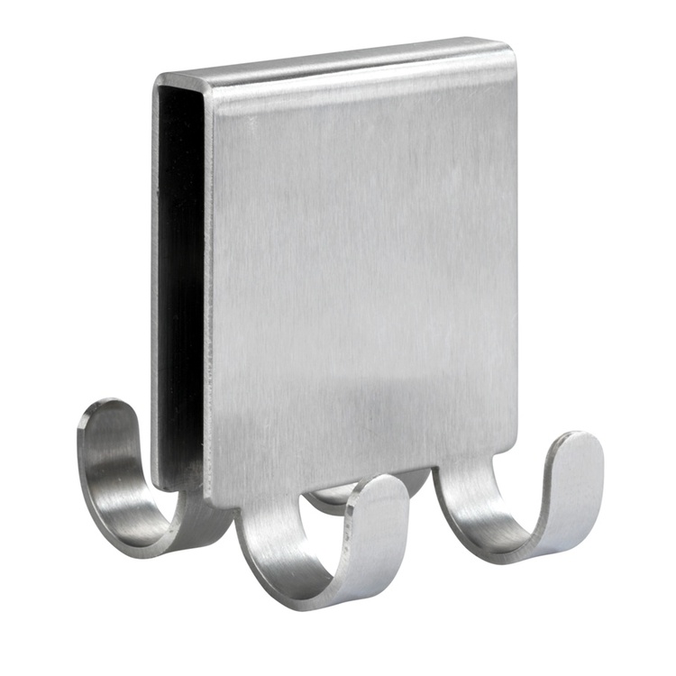 Hook for shower walls, 4 hooks, 8 mm, VIESTE DUO, Stainless steel