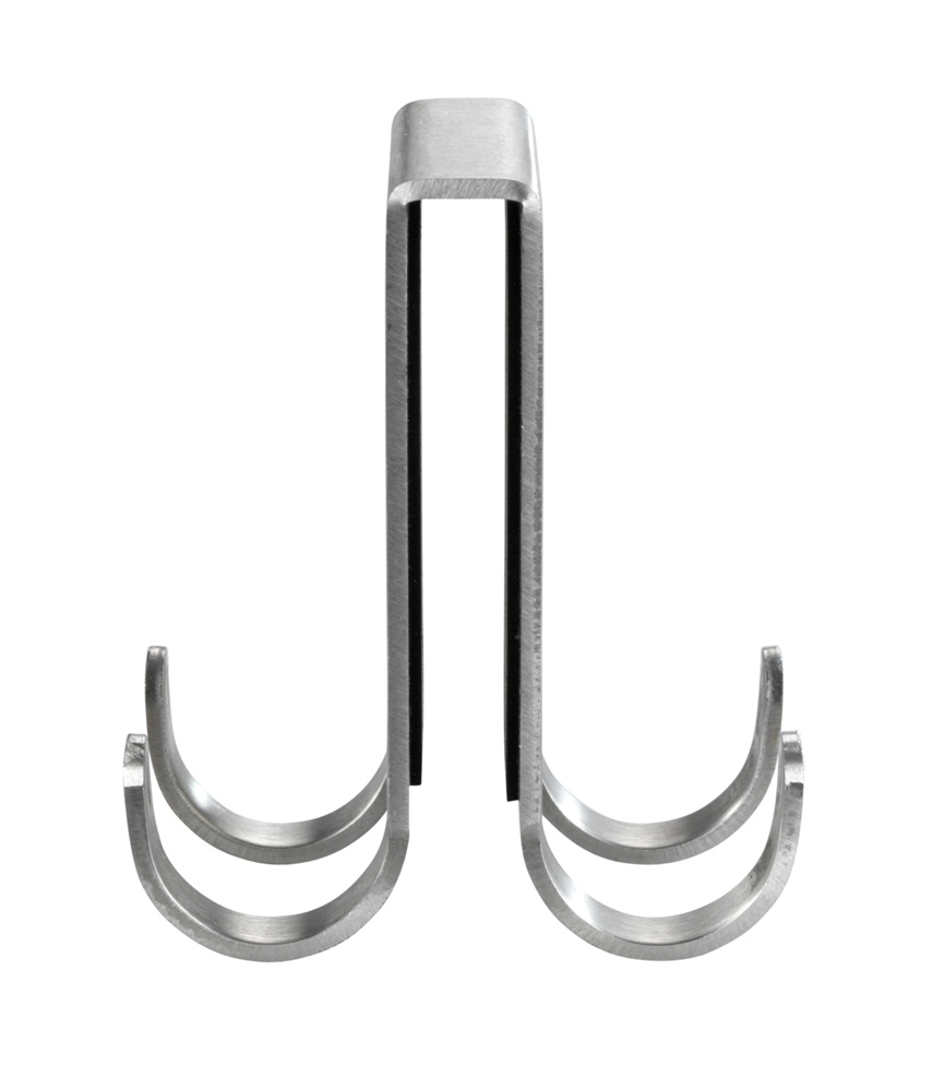 Hook for shower walls, 4 hooks, 8 mm, VIESTE DUO, Stainless steel