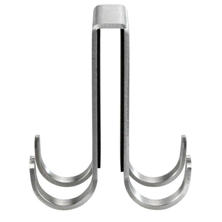 Hook for shower walls, 4 hooks, 8 mm, VIESTE DUO, Stainless steel