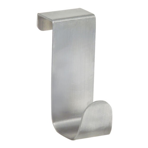 Hook over cabinet door, FORMA, Brushed stainless steel