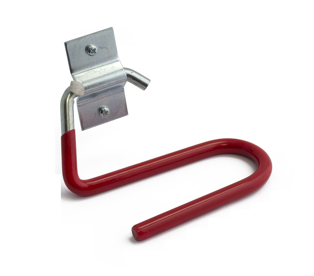 Ski holder Utility Hook, HABO, 11,5 cm, Steel, Röd