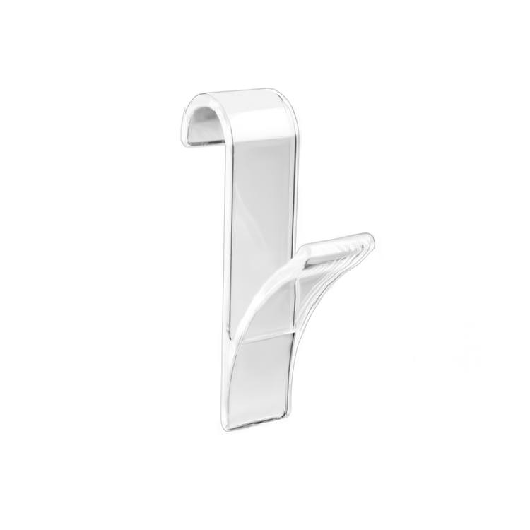 Hooks for Towel radiators, Set of 2, HANDTUCHHEIZKÖRPER, 2,5 x 7 x H 10,5, Clear
