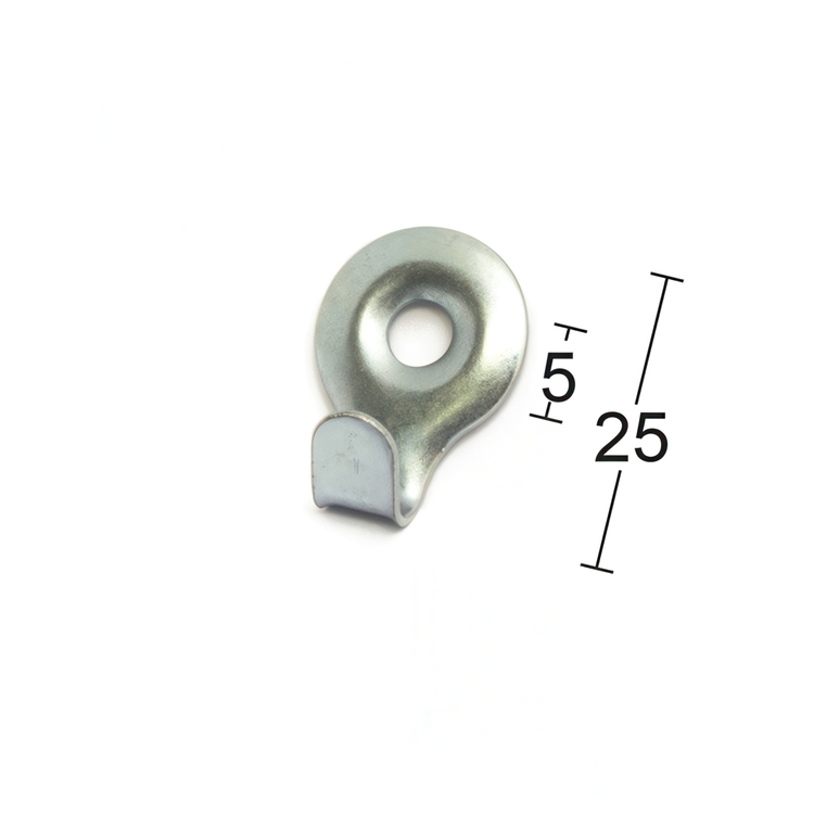 Hooks flat, small, 2,5 cm, HABO, Metal