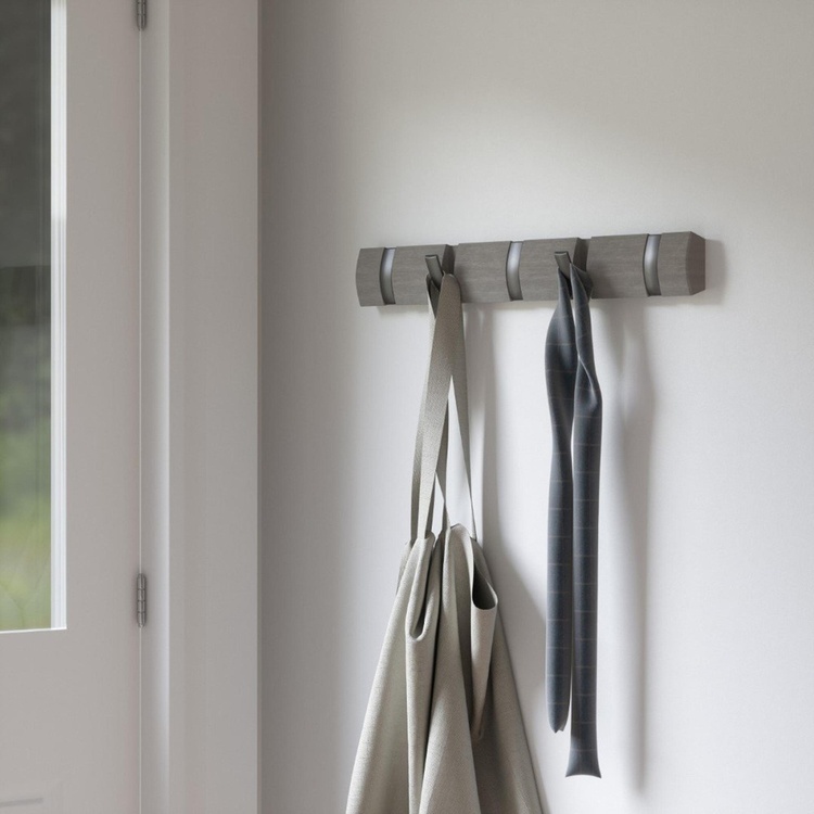 Hook Rack, UMBRA FLIP 5 HOOK, 51 x H 6,5 cm