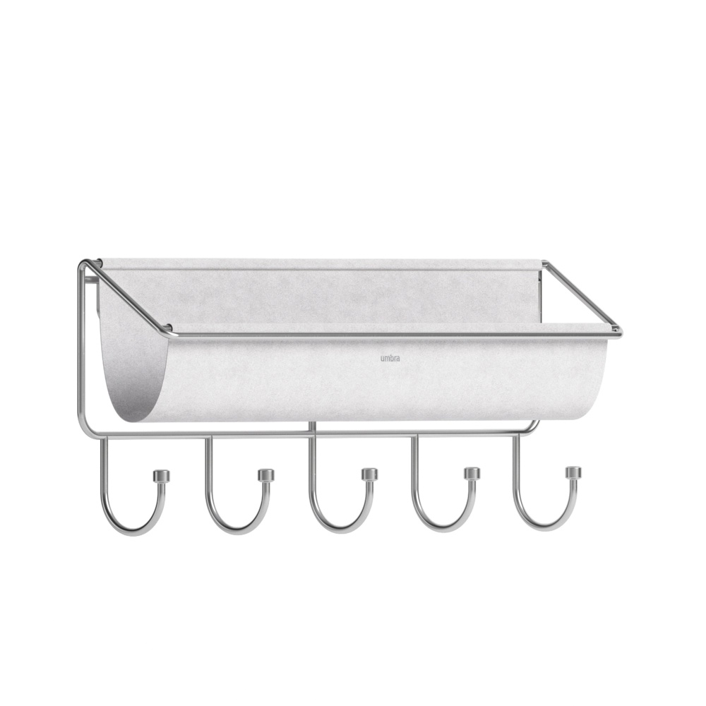 Hooks and storage, UMBRA HAMMOCK ORGANIZER, 41,5 x H 18 cm, Light Grey