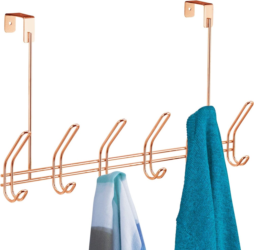 Hanger over the door - 6 hooks, CLASSICO, iDesign, Copper
