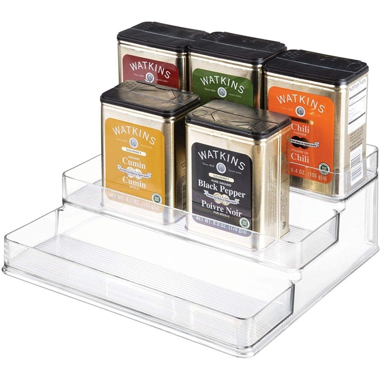 Spice Rack, 3-Tiered, COMPACT STADIUM, 26 x 23,5 x H 10 cm, Transparent