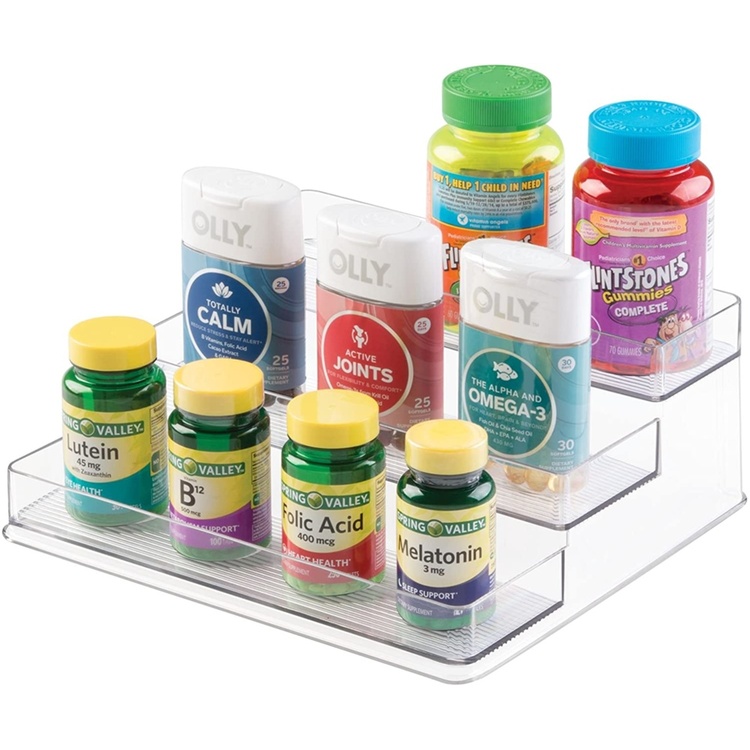 Spice Rack, 3-Tiered, COMPACT STADIUM, 26 x 23,5 x H 10 cm, Transparent