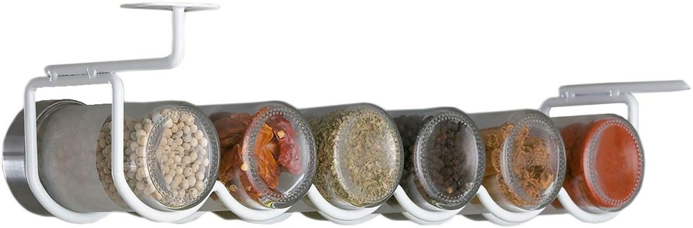 Spice Rack, 6 Slots, Under Shelf, COLGADOR ESPECIERO, Vit