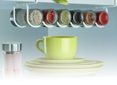 Spice Rack, 6 Slots, Under Shelf, COLGADOR ESPECIERO, Vit