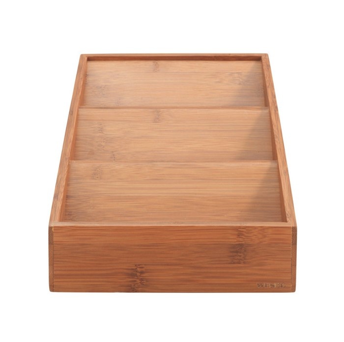 Drawer Insert, BAMBOO SPICE RACK, 20 x 38 x H 6 cm, Brown