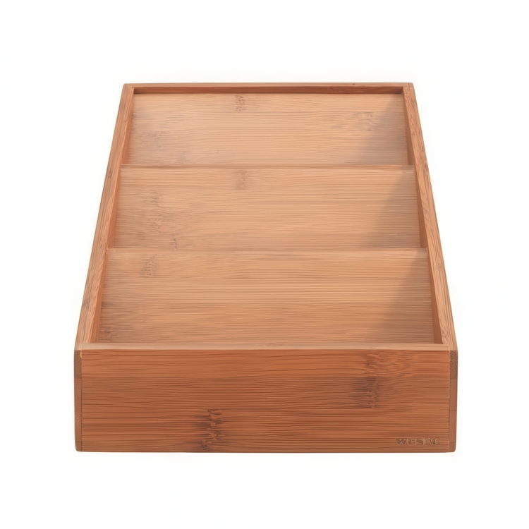 Drawer Insert, BAMBOO SPICE RACK, 20 x 38 x H 6 cm, Brown