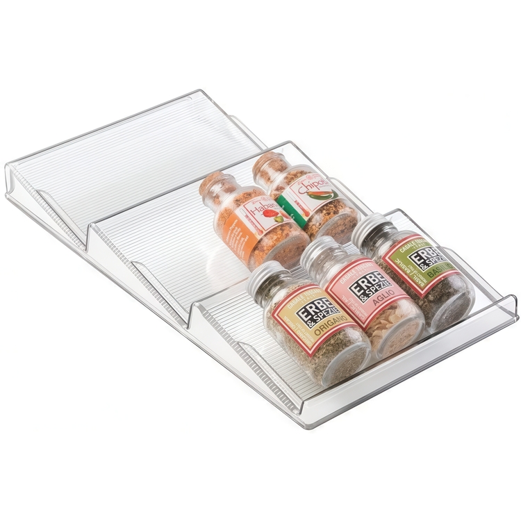 Drawer Insert, IN-DRAWER SPICE RACK, 21,6 x 42 x H 4 cm, Transparent