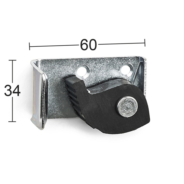 Tool holder with spring plate, HABO, black