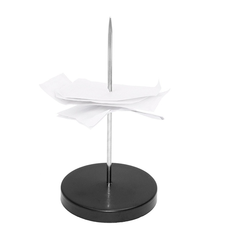 Memo holder / Receipt spike, CLASSIC, Ø 7 x H 5 cm, Black