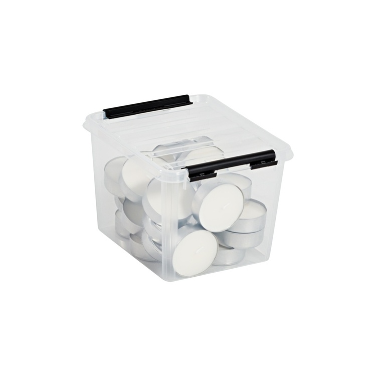 Box, Small, SMARTSTORE 3L, CLASSIC, 21 x 17 x H15 cm, Clear / Black