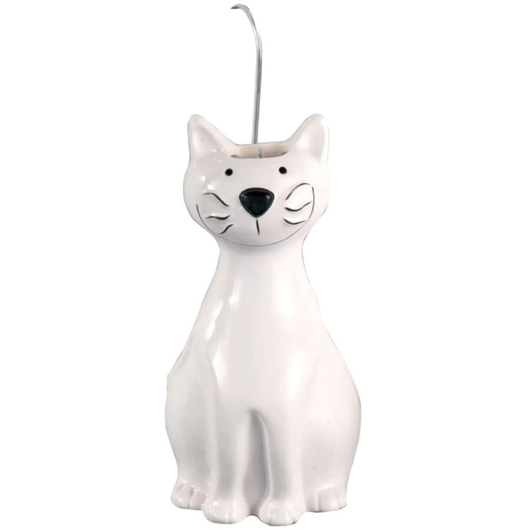 Hanging humidifier, Ceramic, Set of 2, NICE WHITE CATS, White