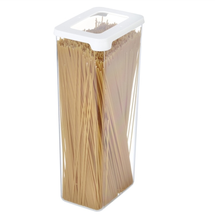 Airtight container Spagetti, 2,25 L, VISION, Clear / White