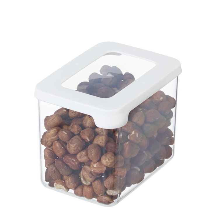 Transparent container, Airtight, 0,8 L, VISION, Clear / White