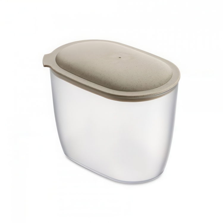 Container, Airtight, 1,4 L, KOIZOL CONNECT ORGANIC OVAL STORAGE MEDIUM, Transparent / Beige