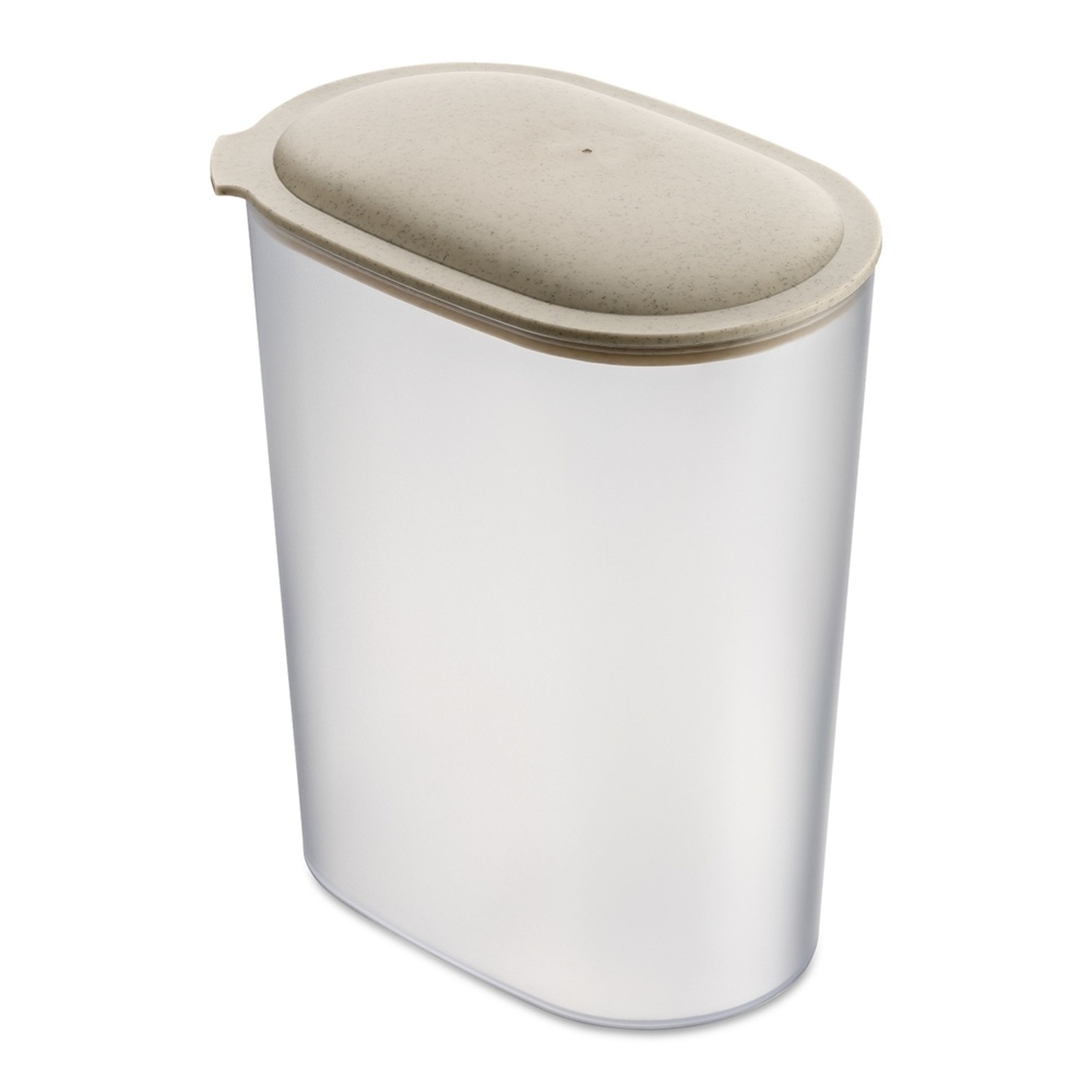Container, Airtight, 2,5 L, KOIZOL CONNECT ORGANIC OVAL STORAGE LARGE, Transparent / Beige