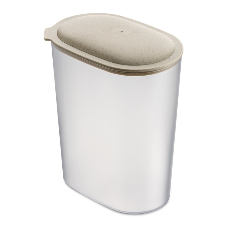 Container, Airtight, 2,5 L, KOIZOL CONNECT ORGANIC OVAL STORAGE LARGE, Transparent / Beige