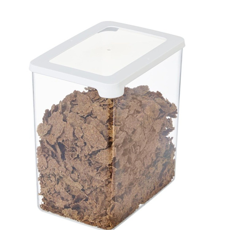 Transparent container, Large, 3,5 L, Airtight, VISION, Clear / White