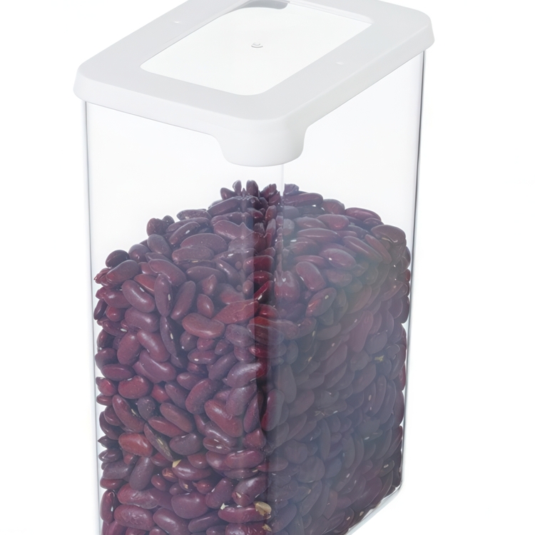 Transparent container, Airtight, 1,6 L, VISION, Clear / White