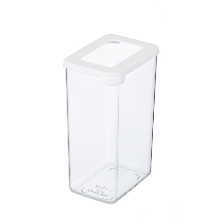 Transparent container, Airtight, 1,6 L, VISION, Clear / White