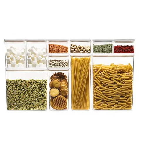 Airtight container, Rectangular, 4,3 L, ESKE XL, 20,4 x 10,4 x H 27,2 cm, Clear / White
