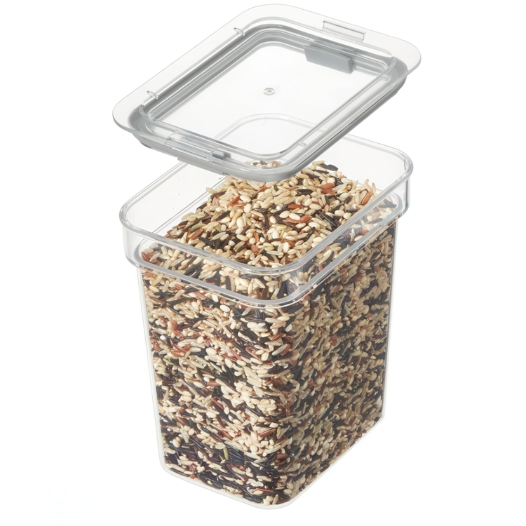 Airtight Container, 0,9 L, iD FRESH SMALL TALL CANISTER, 5,5 x 13,5 x H 15 cm, Transparent 
