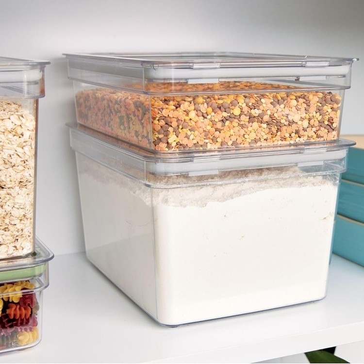 Airtight Container, 2 L, iD FRESH SHORT CANISTER, 20 x 26,5 x H 8 cm , Transparent 